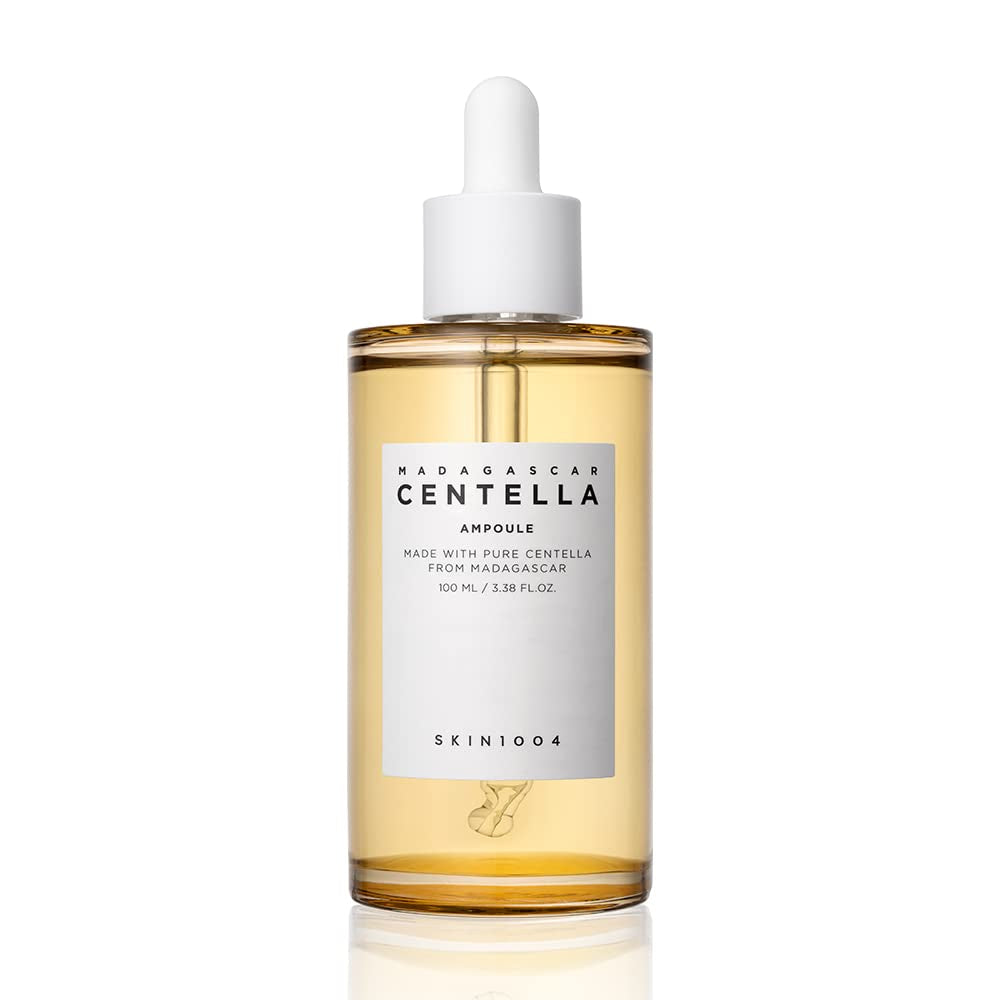 Madagascar Centella Asiatica Ampoule Facial Serum 1.85 Fl.Oz, 55Ml, Soothes Acne Prone and Sensitive Skin