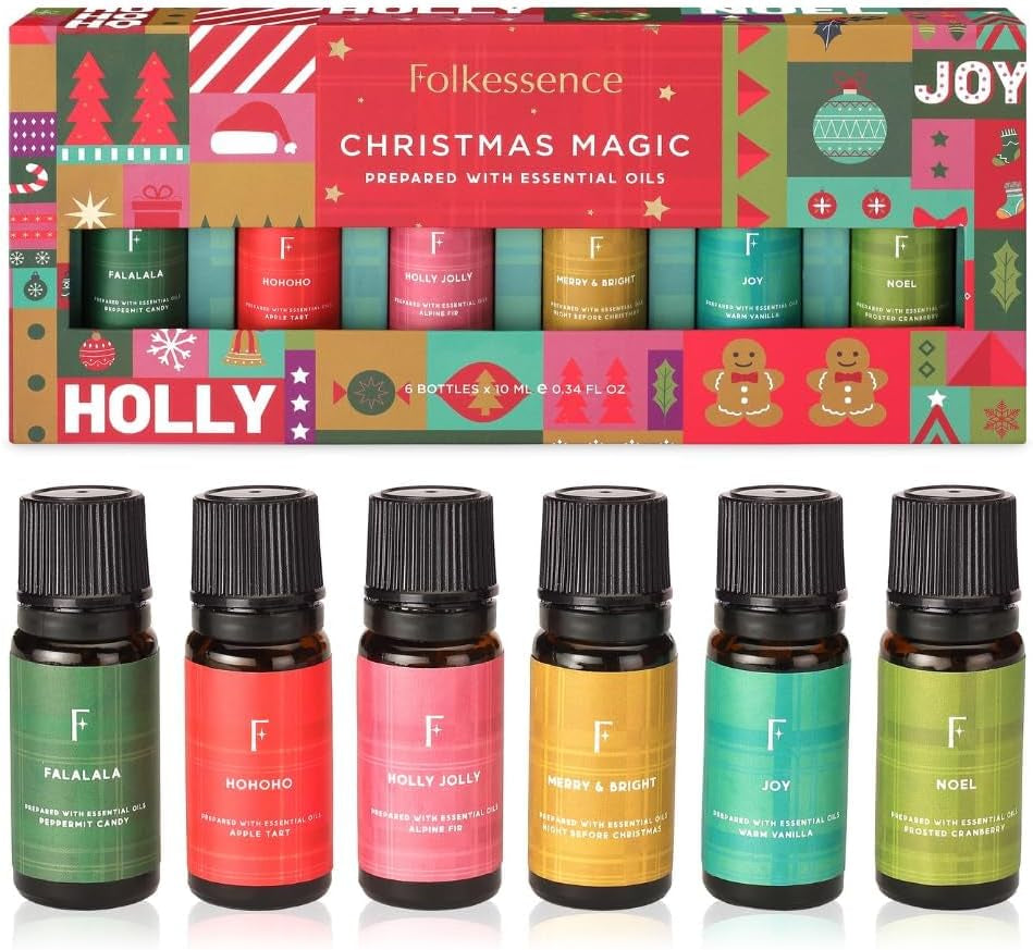 Sleep Essential Oils Set | Pure Essential Oils for Diffusers for Home, Set of 6 Essential Oil Blend or Oil Diffuser Essential Oils - Lavender, Rosemary & Peppermint | Valentines Day Gift